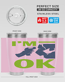 Im ok Style 30#- corona virus- Tumbler