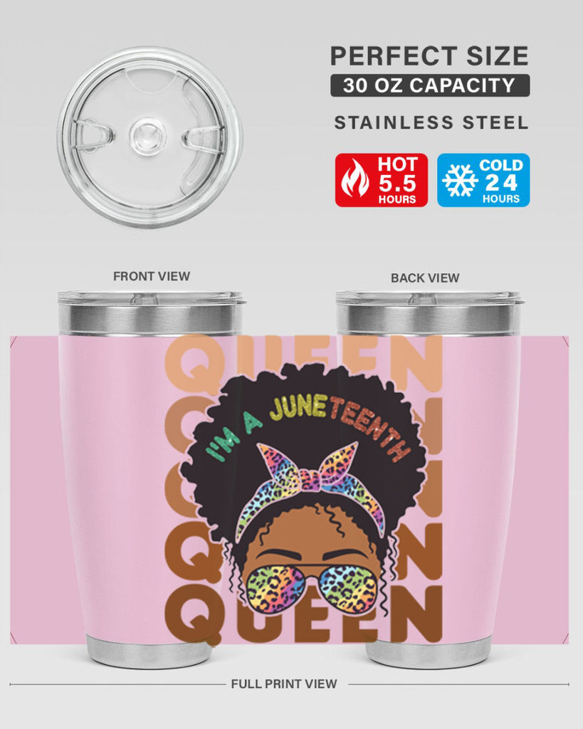 Juneteenth Queen Swag Black Melanin Png 26#- Juneteenth- tumbler
