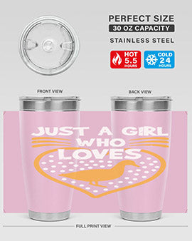 Just A Girl Who Loves Duck Style 34#- duck- Tumbler