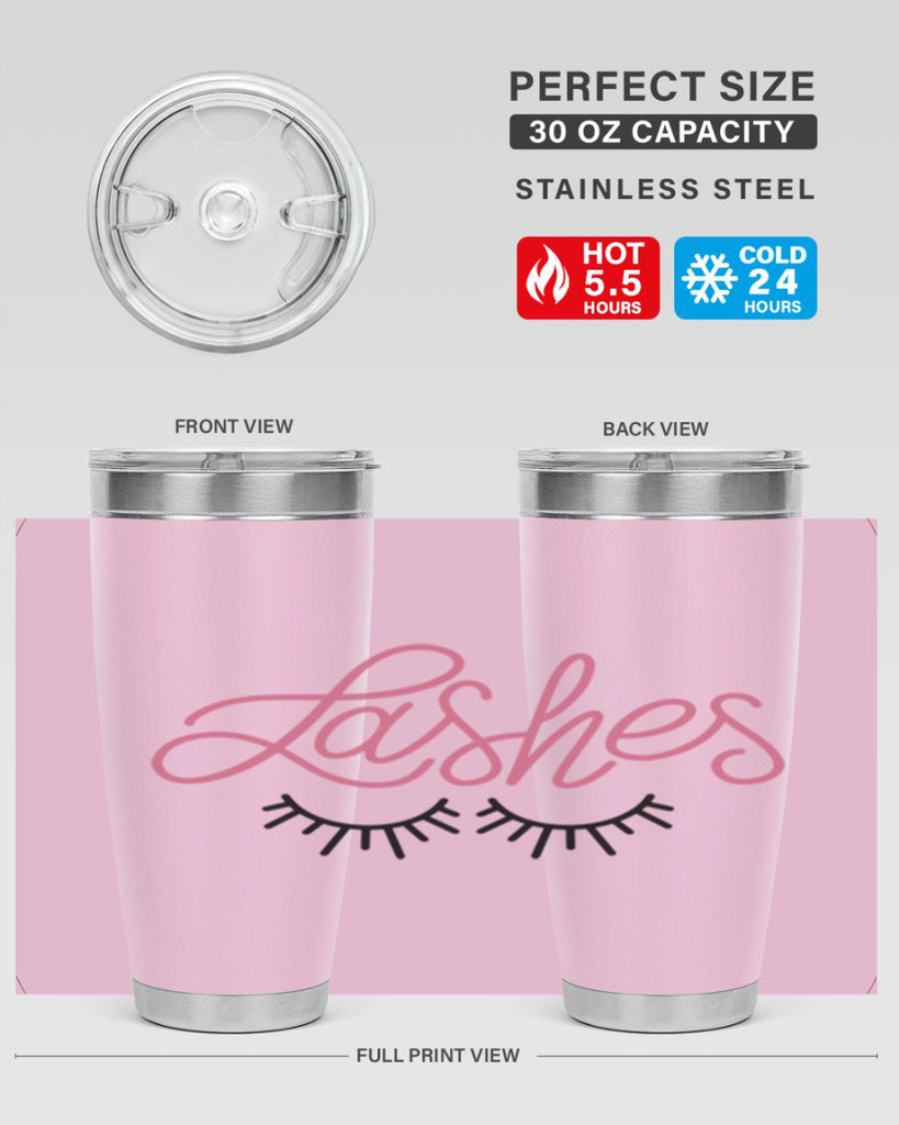 Lashes Style 63#- make up- Tumbler