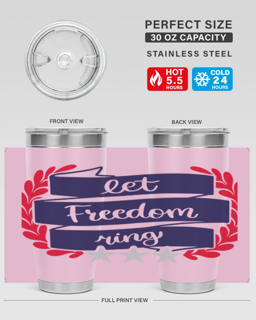 Let Freedom Ring Style 159#- Fourt Of July- Tumbler