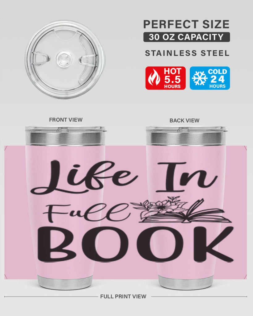 Life In Full Book 297#- spring- Tumbler