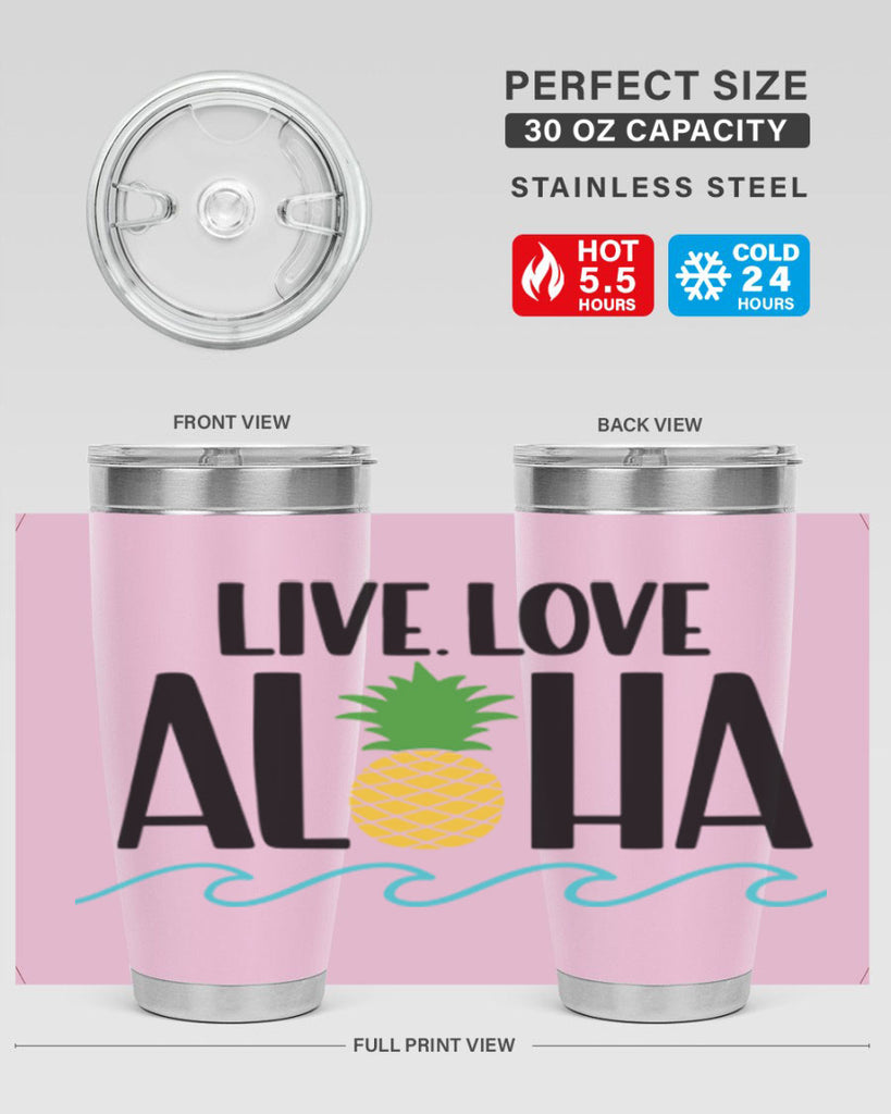 Live Love Aloha Style 30#- summer- Tumbler