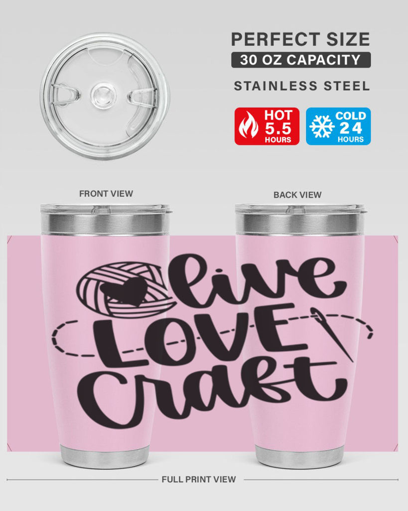 Live Love Craft 15#- crafting- Tumbler