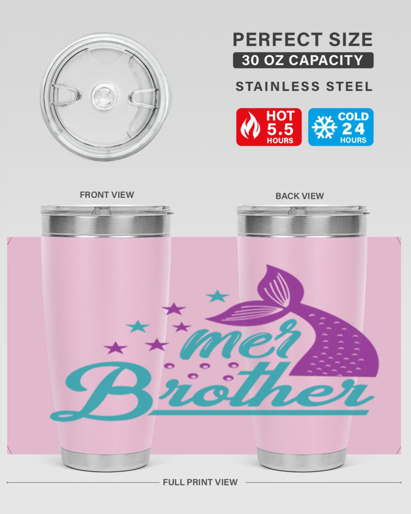 Mer Brother 323#- mermaid- Tumbler