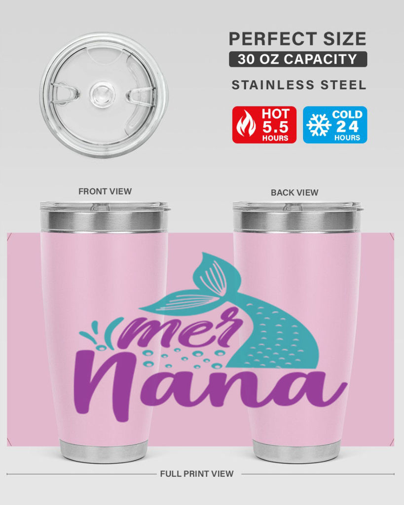 Mer Nana 343#- mermaid- Tumbler