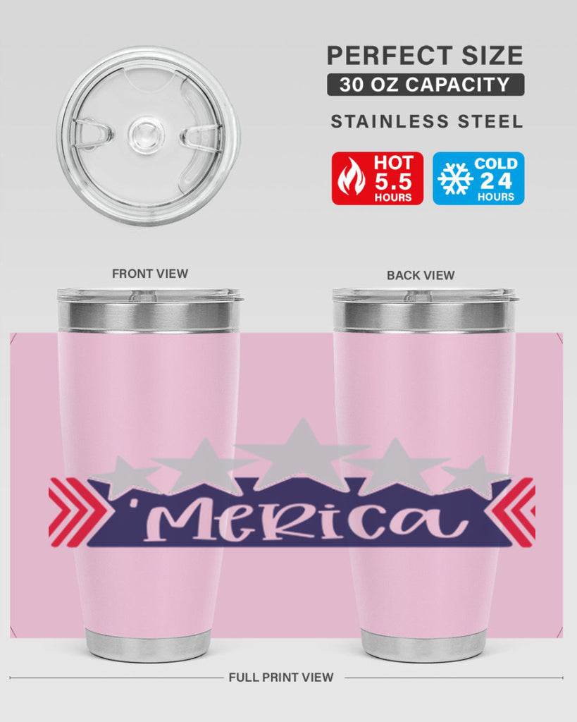 Merica Style 135#- Fourt Of July- Tumbler