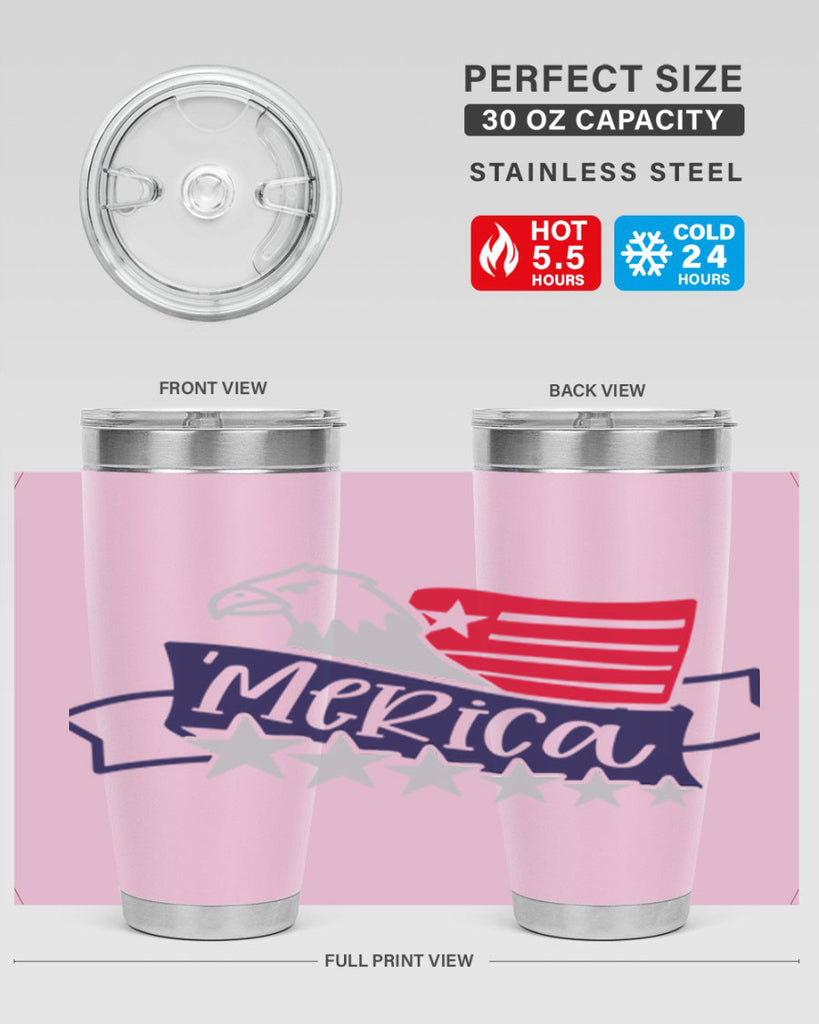 Merica Style 136#- Fourt Of July- Tumbler