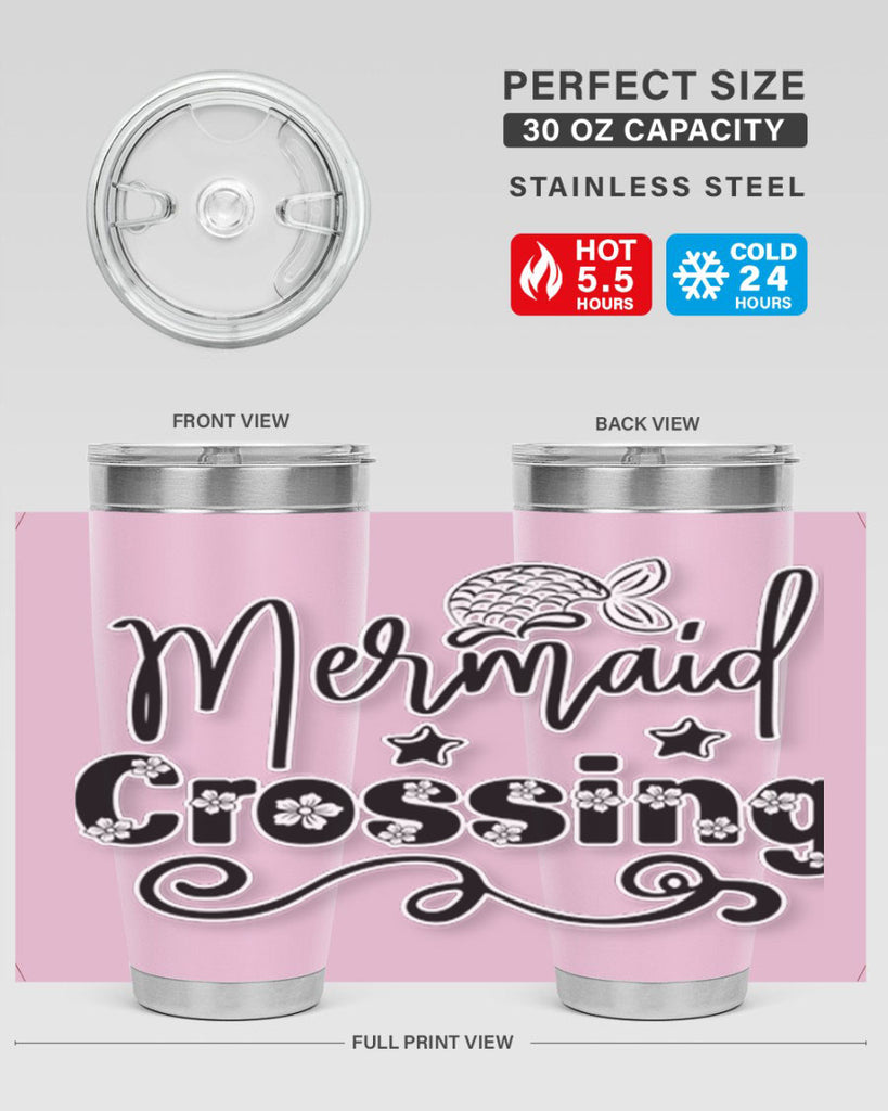 Mermaid Crossing 400#- mermaid- Tumbler