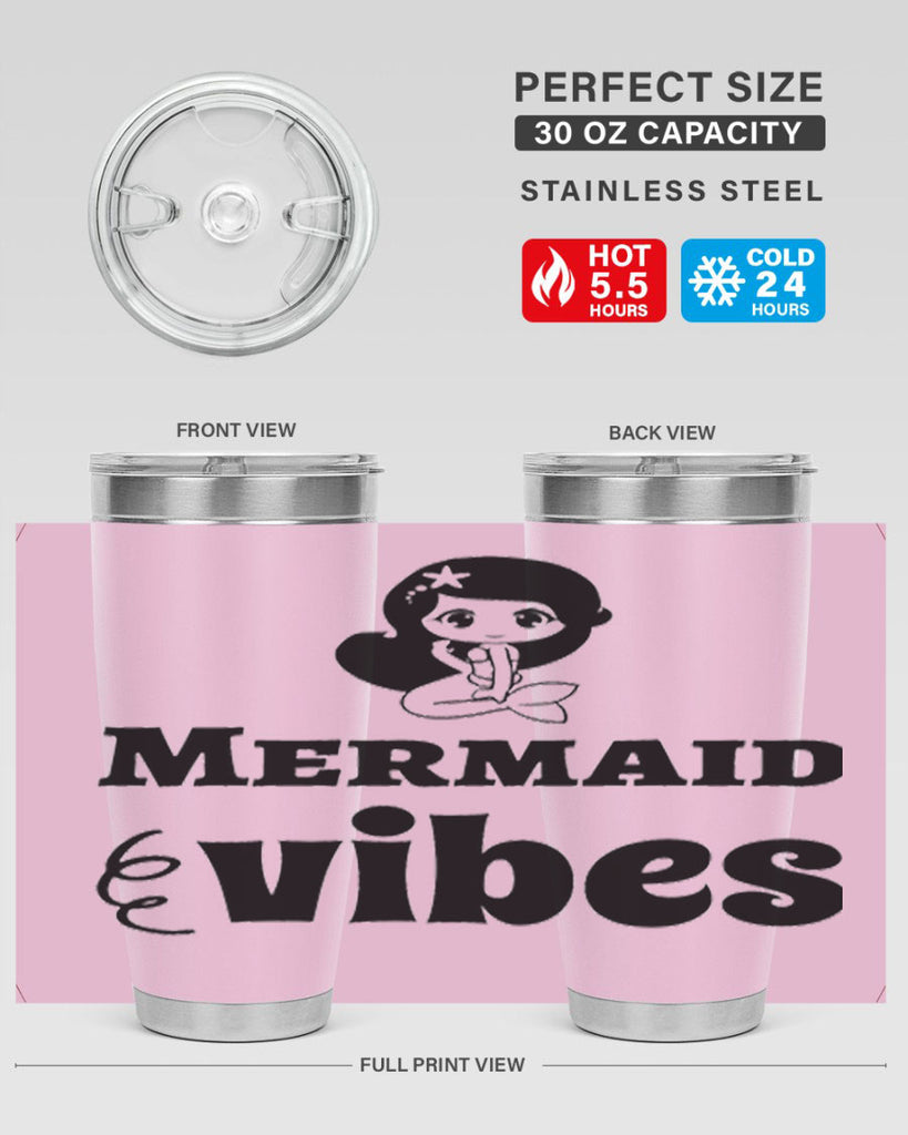 Mermaid vibes 456#- mermaid- Tumbler
