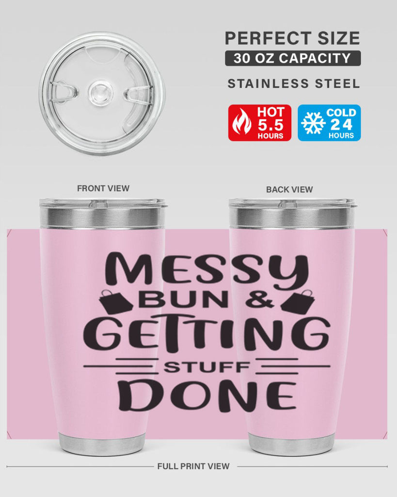 Messy Bun Getting Stuff Done 120#- fashion- Cotton Tank