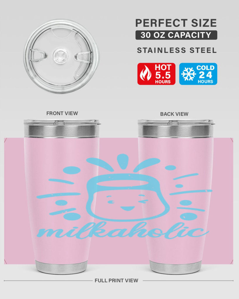 Milkaholic Style 29#- baby shower- tumbler