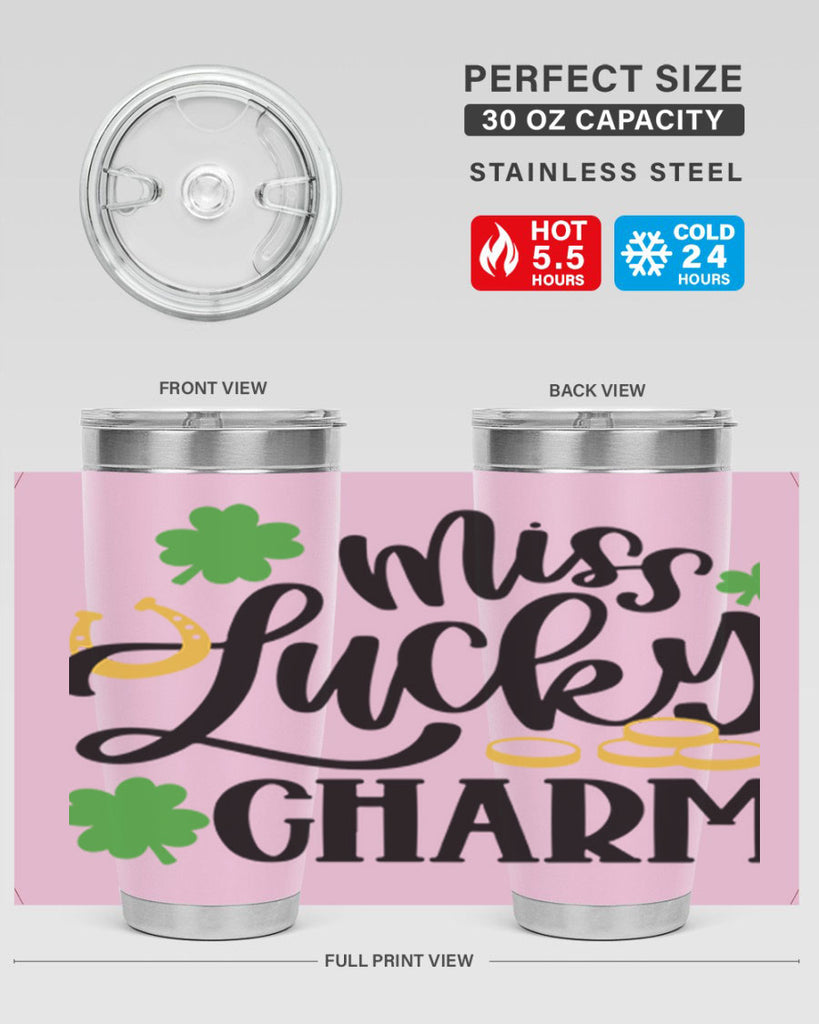 Miss Lucky Charm Style 47#- St Patricks Day- Tumbler