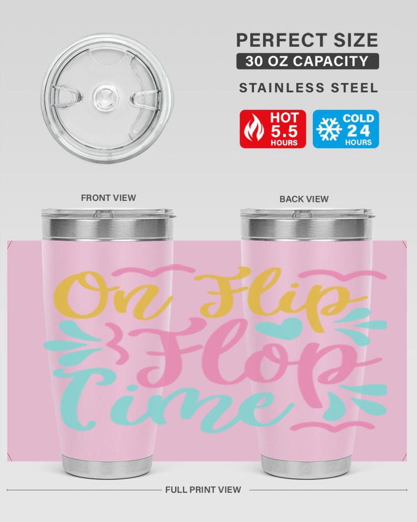 ON FLIP FLOP TIME Style 58#- summer- Tumbler