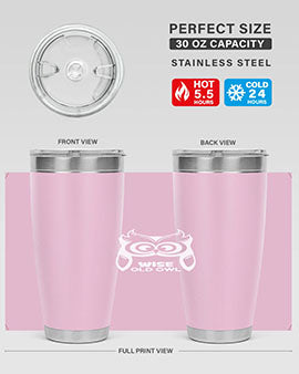 Owl Lover Wise Old Owl A TurtleRabbit 13#- owl- Tumblers