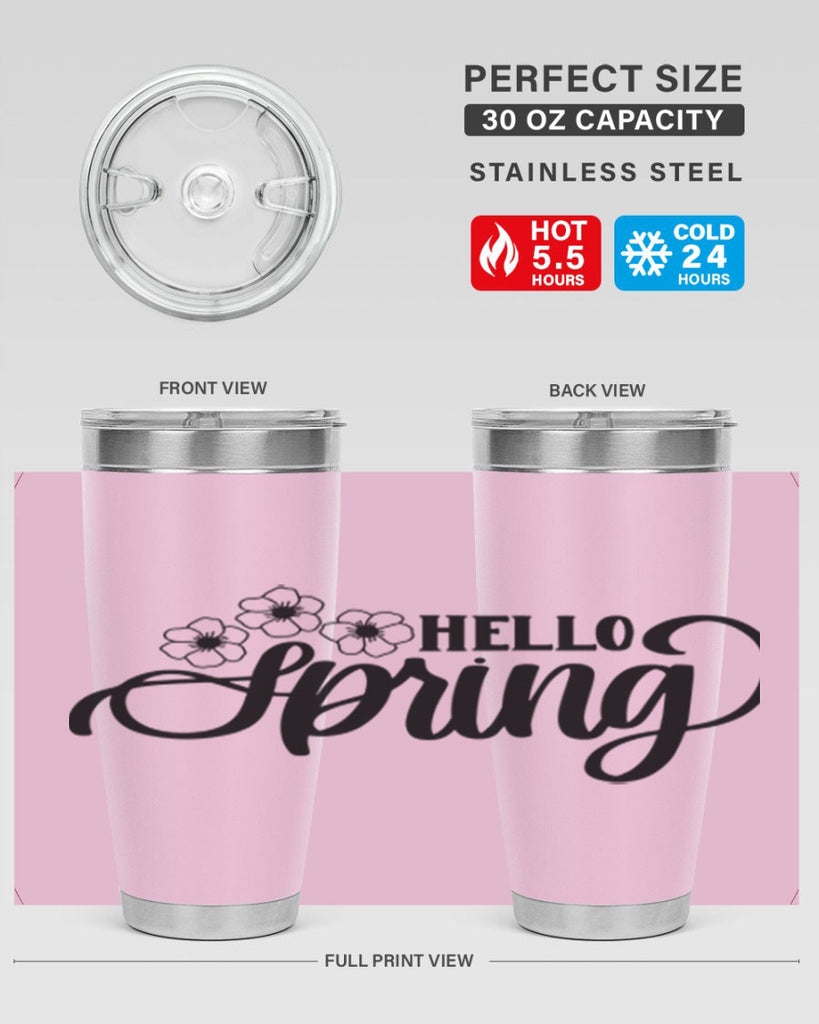 PNG_Hello Spring393#- spring- Tumbler