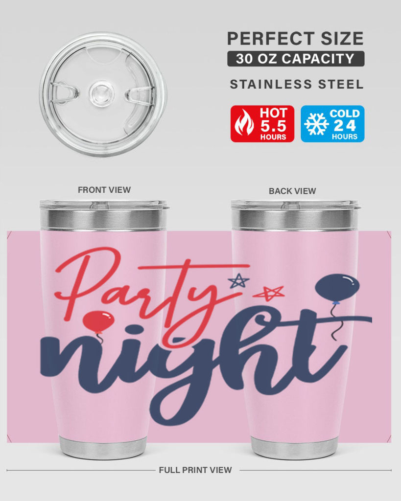 Party Night Style 84#- Fourt Of July- Tumbler