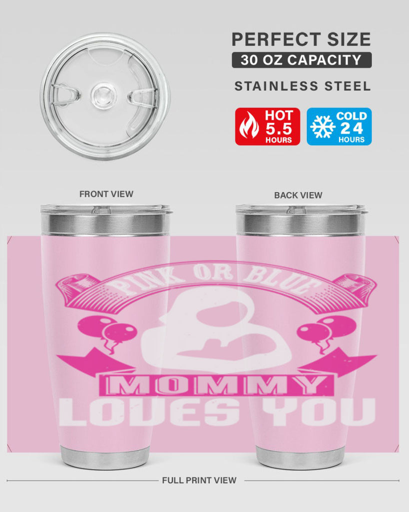 Pink or Blue Monny Loves You Style 178#- baby- tumbler
