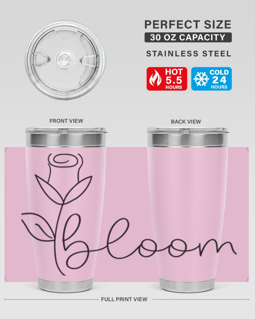 Rosebud line bloom400#- spring- Tumbler