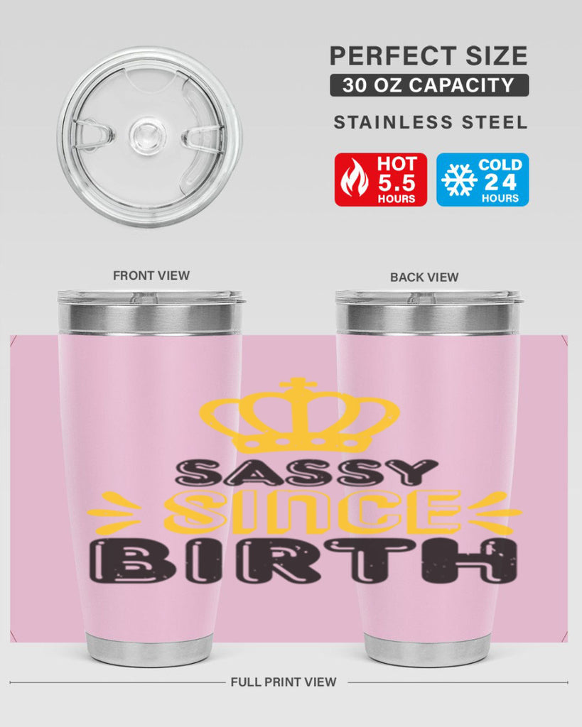 Saddy since birth Style 16#- baby shower- tumbler