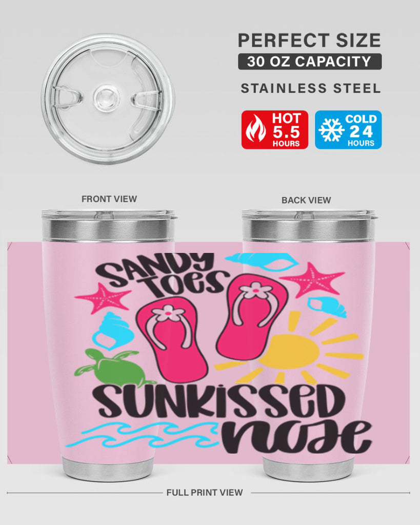 Sandy Toes Sunkissed Nose Style 27#- summer- Tumbler