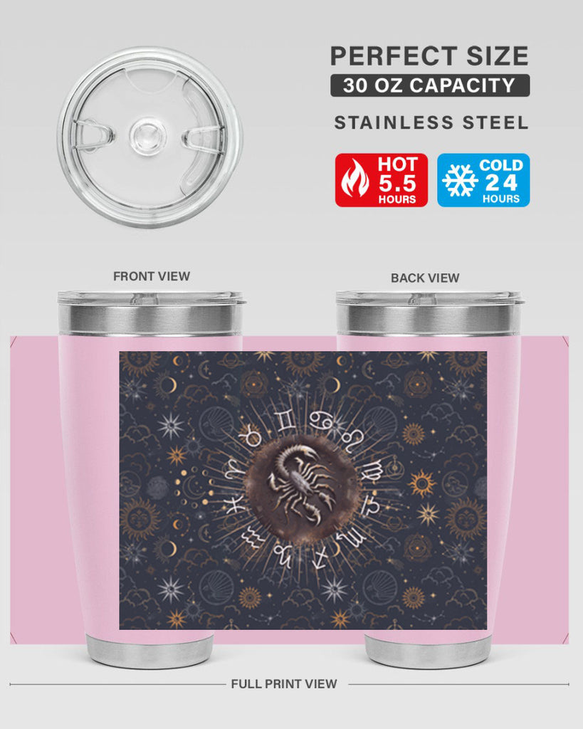 Scorpius Straight 466#- zodiac- Tumbler