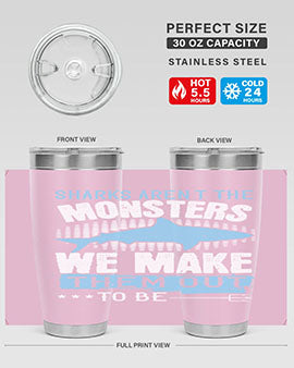 Sharks arent the monsters we make them out to be Style 26#- shark  fish- Tumbler