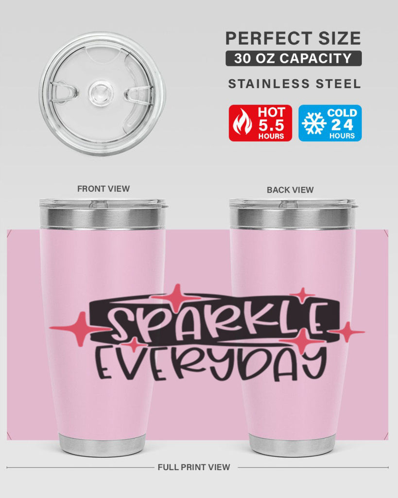 Sparkle Everyday Style 20#- make up- Tumbler