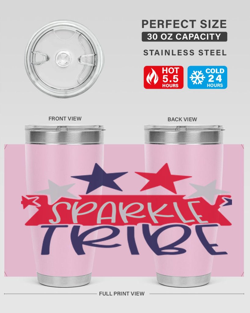 Sparkle Tribe Style 172#- Fourt Of July- Tumbler