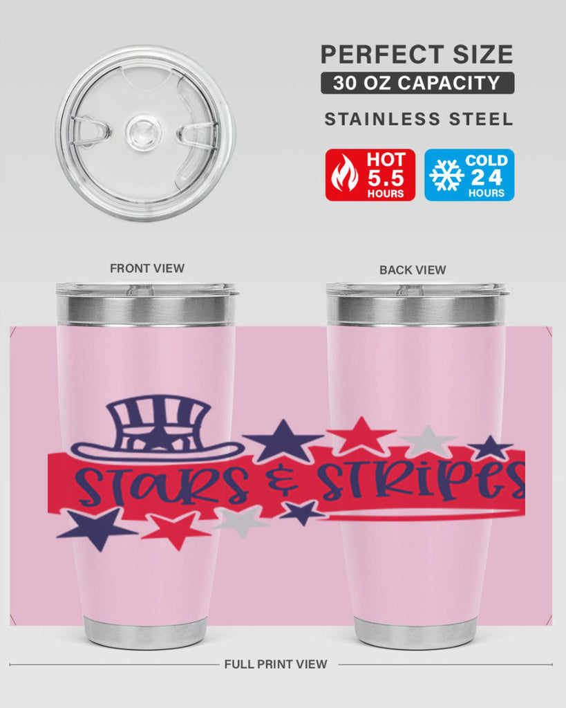 Stars Stripes Style 175#- Fourt Of July- Tumbler