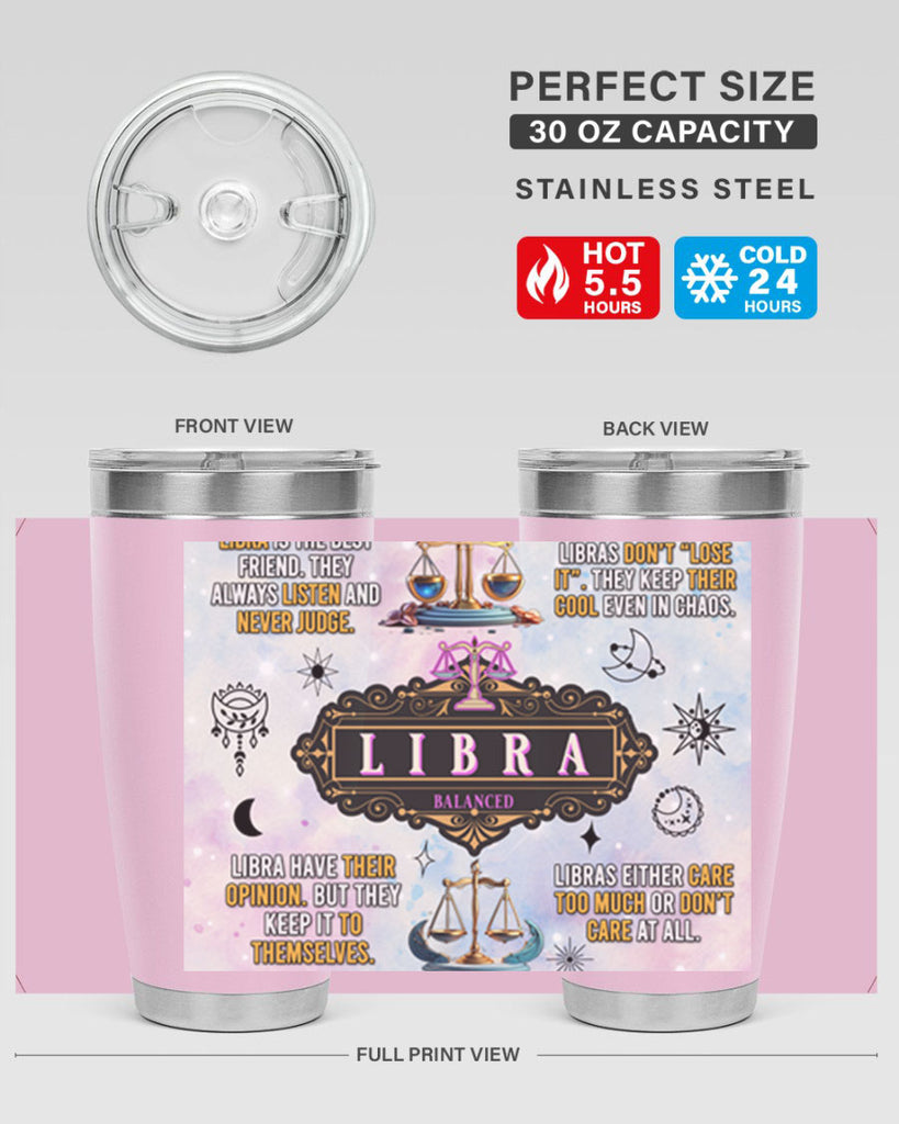 StraightLibra 474#- zodiac- Tumbler
