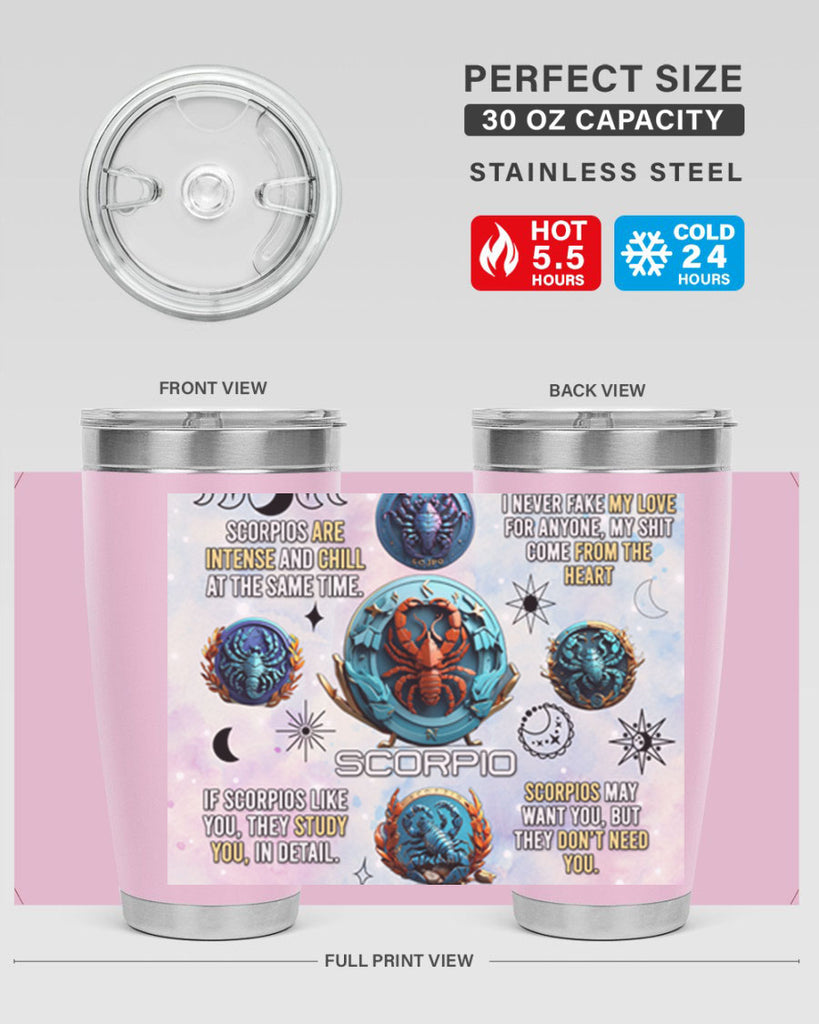 Straightscorpio 477#- zodiac- Tumbler