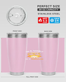 Sunflower Owl In A World A TurtleRabbit 18#- owl- Tumblers