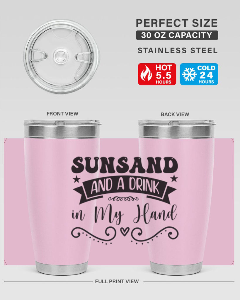 Sunsandandadrinkin 484#- zodiac- Tumbler