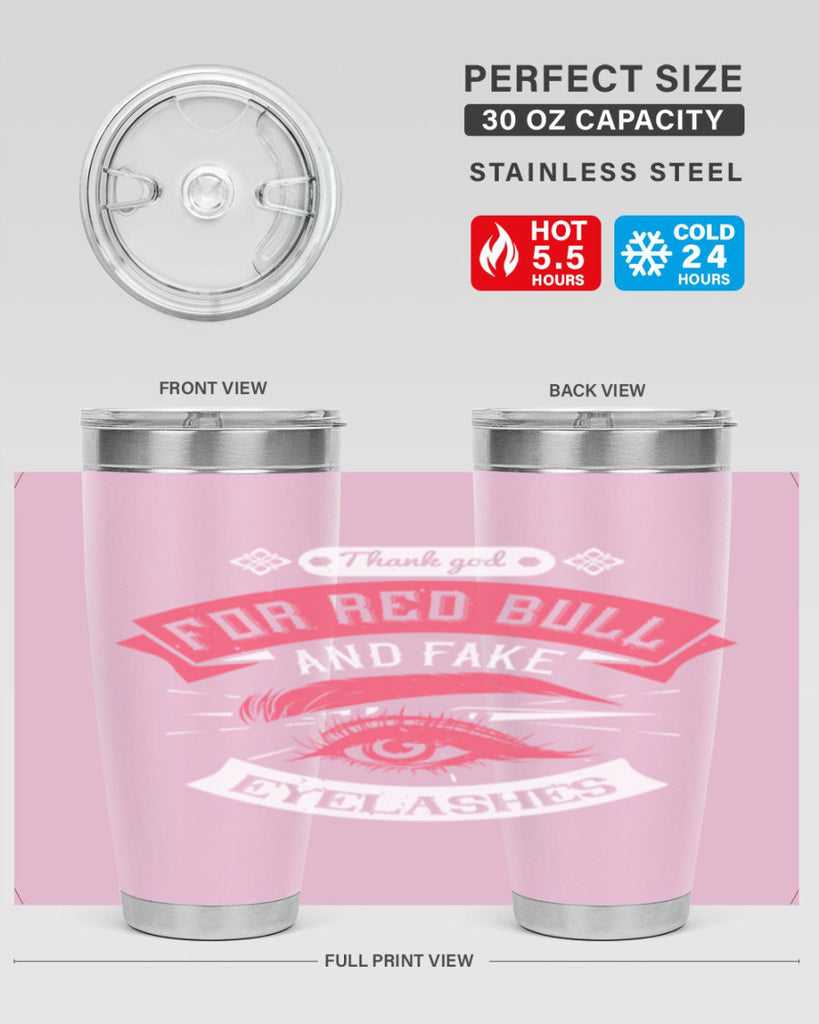 Thank god for Red Bull and fake eyelashes Style 185#- make up- Tumbler