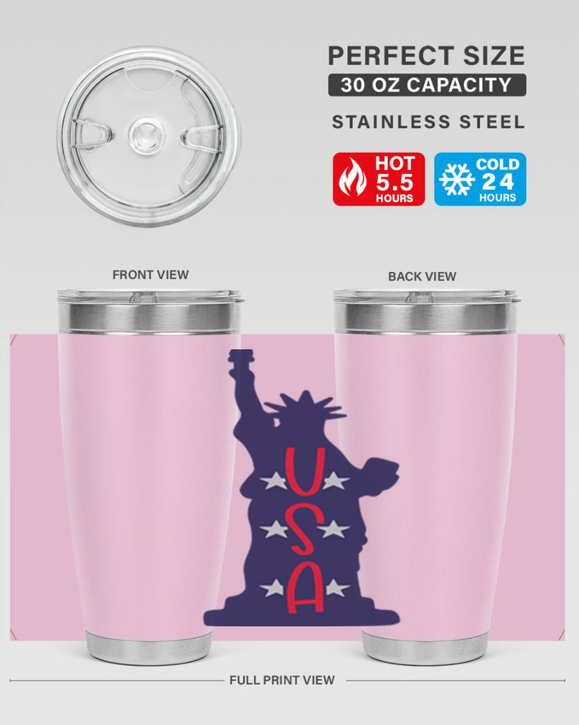USA Style 181#- Fourt Of July- Tumbler