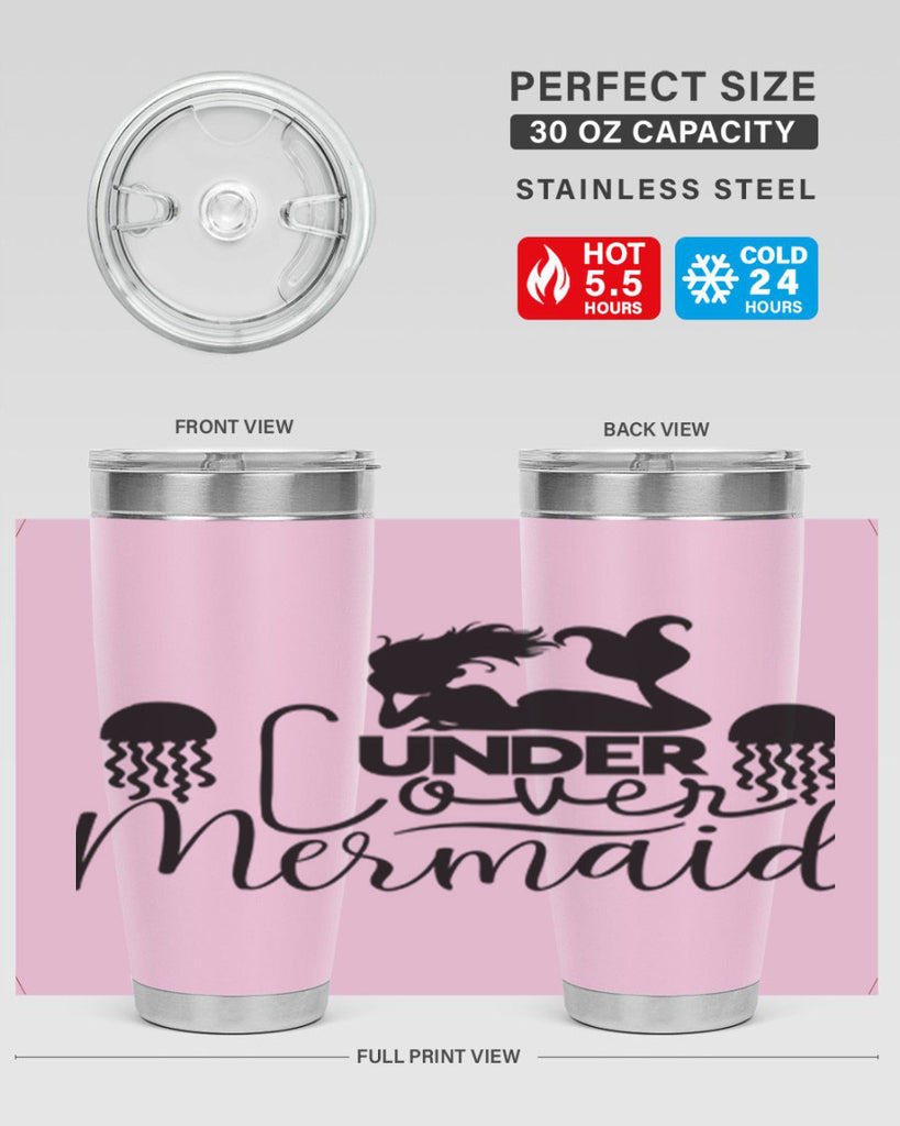Under Cover Mermaid 642#- mermaid- Tumbler