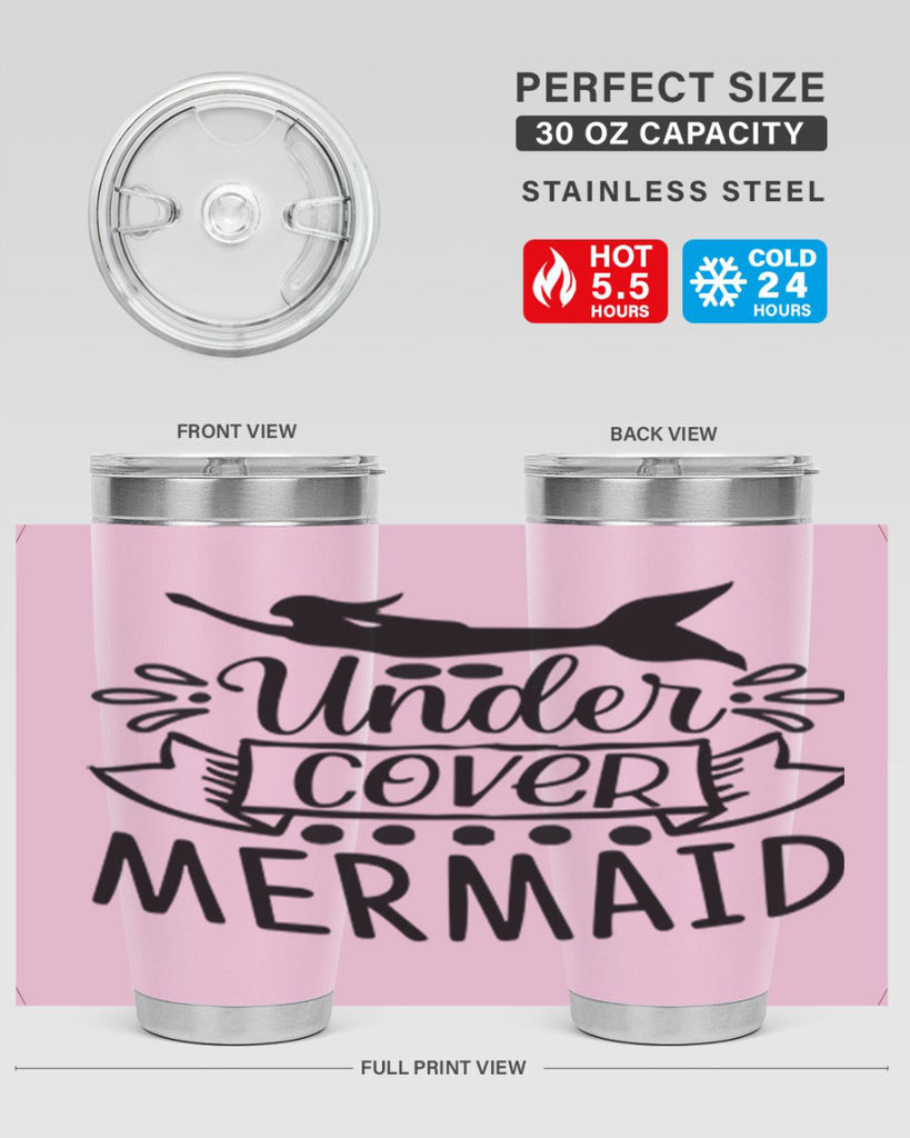 Under cover mermaid 645#- mermaid- Tumbler