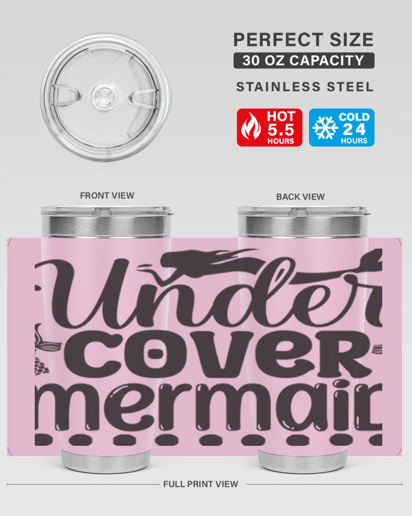 Under cover mermaid 649#- mermaid- Tumbler
