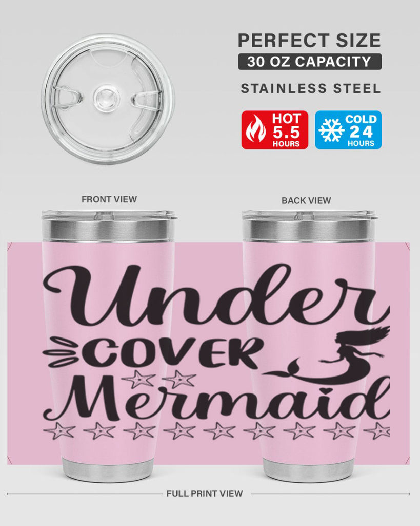 Under cover mermaid 650#- mermaid- Tumbler