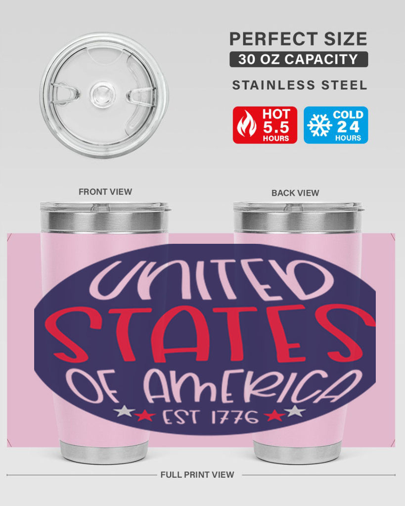 United States Of America Est Style 176#- Fourt Of July- Tumbler