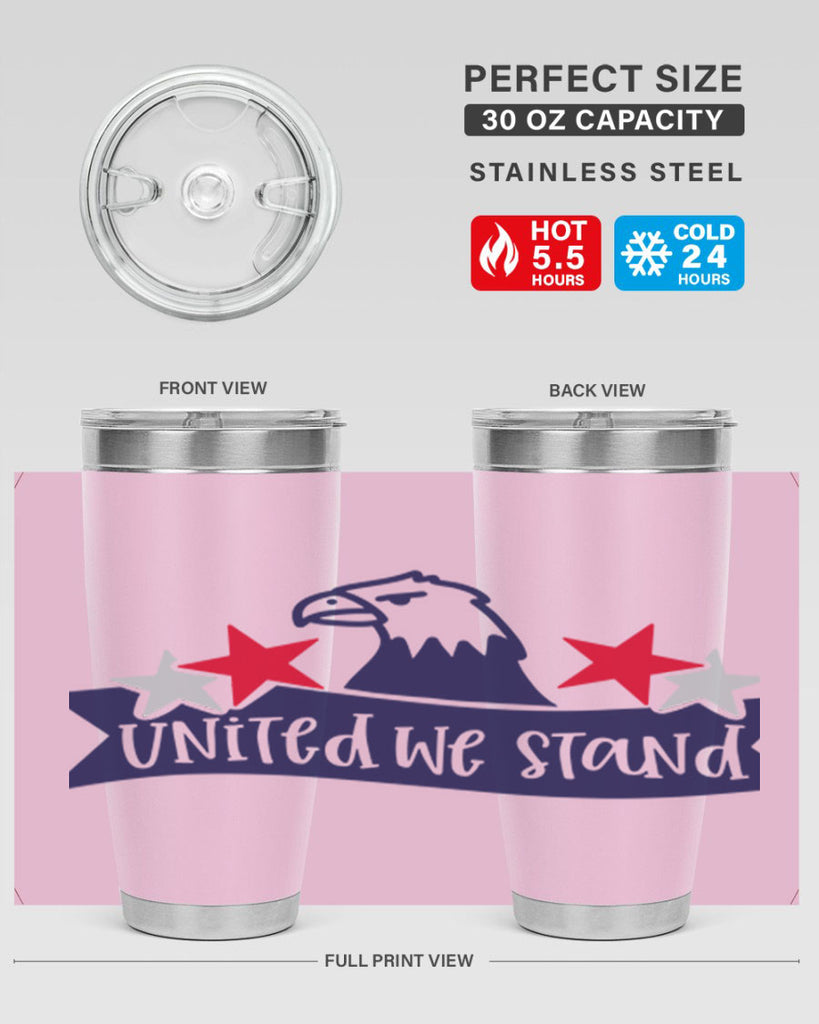 United We Stand Style 178#- Fourt Of July- Tumbler