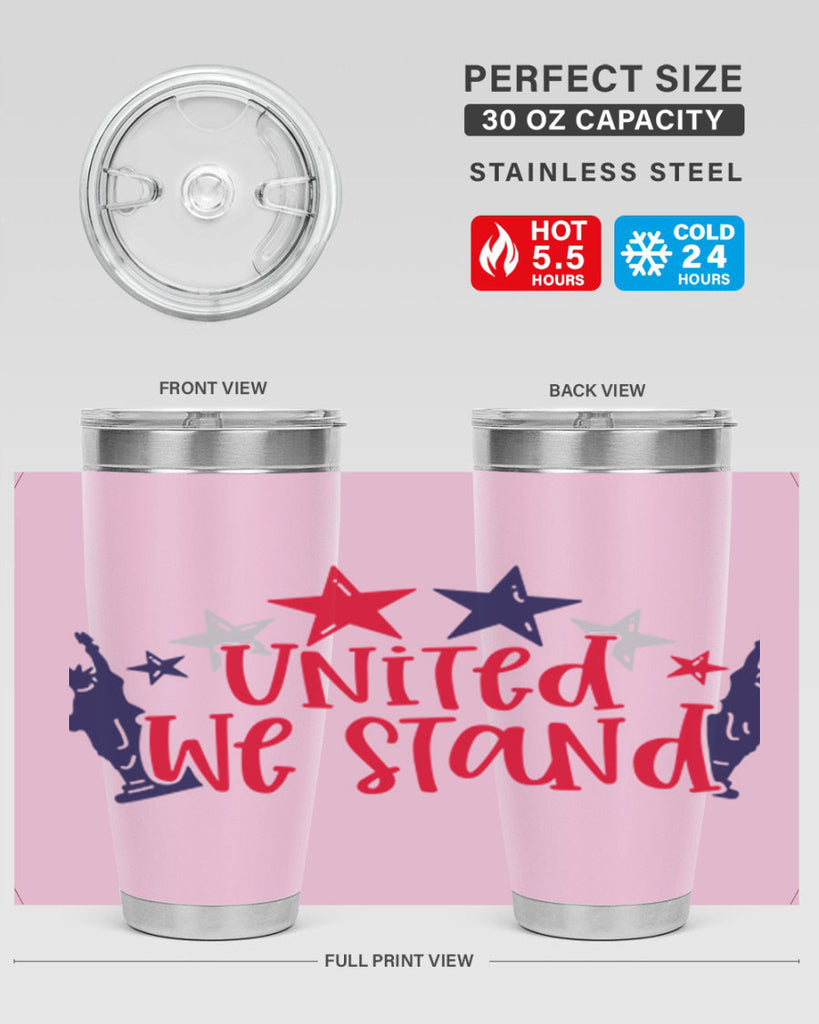 United We Stand Style 179#- Fourt Of July- Tumbler
