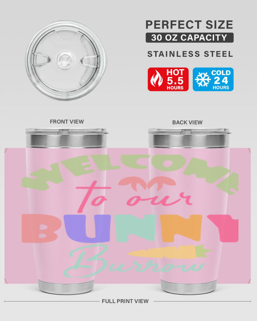 Welcome to our bunny burrow588#- spring- Tumbler