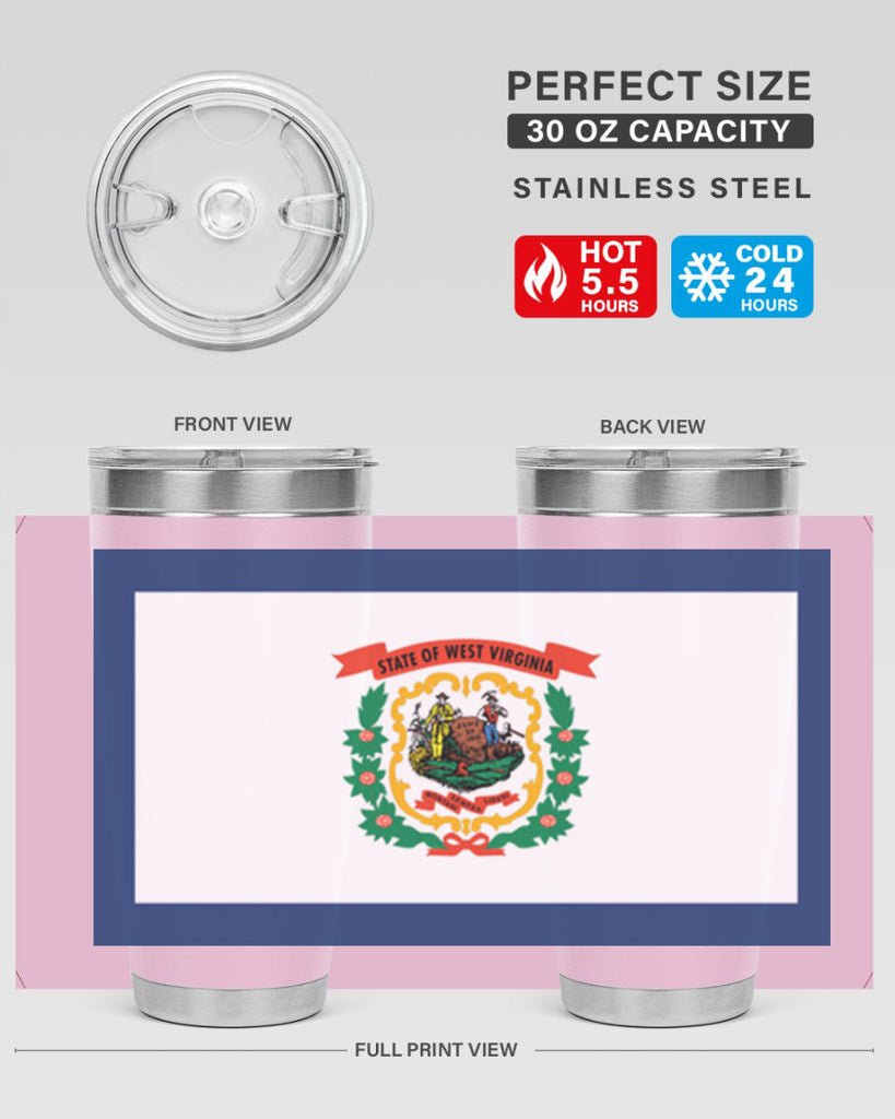 West Virginia 3#- stateflags- Tumbler