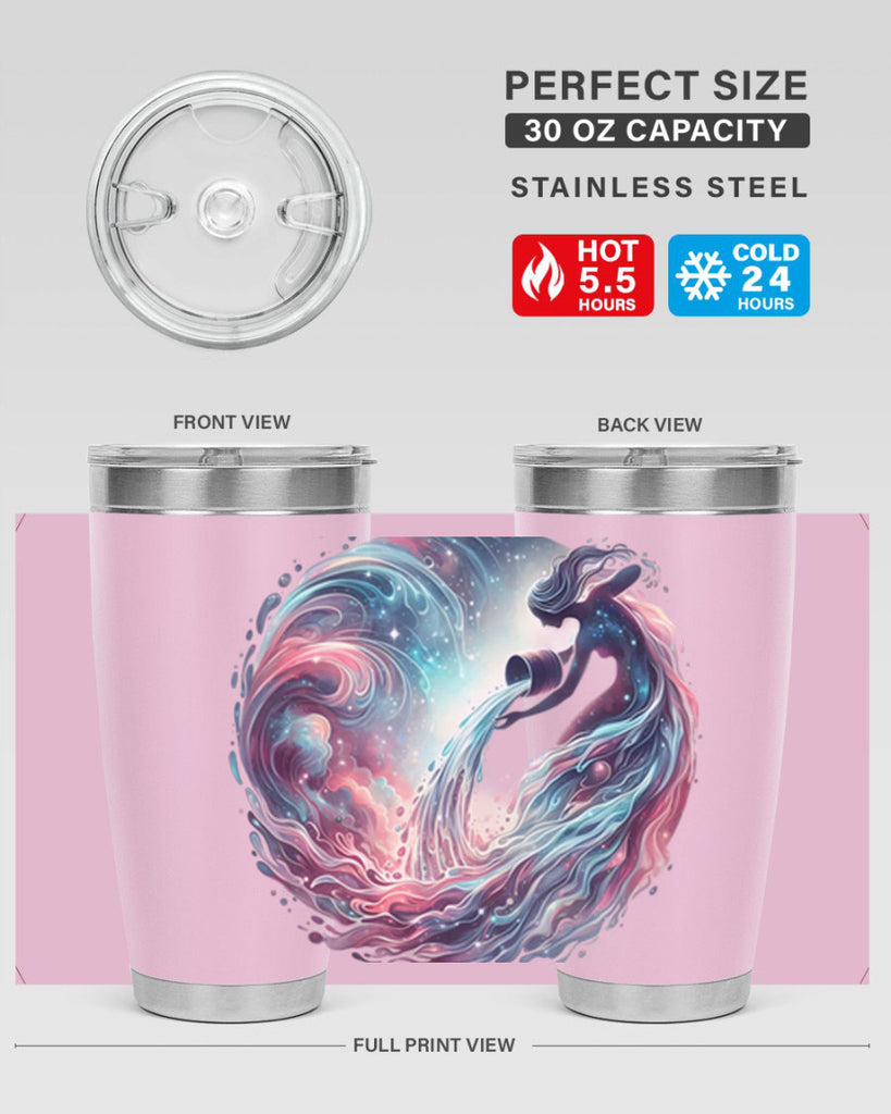 aquarius 91#- zodiac- Tumbler
