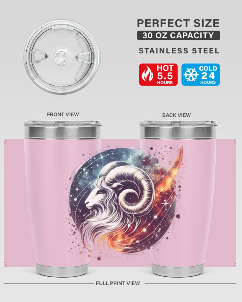 aries 124#- zodiac- Tumbler