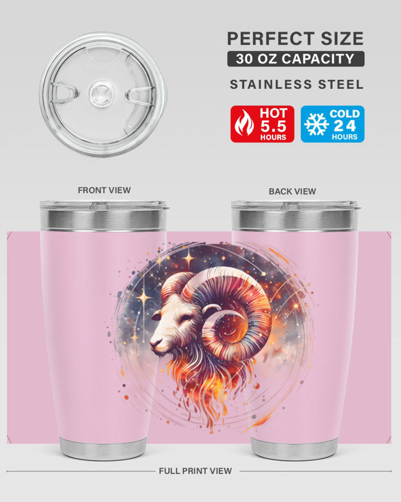 aries 125#- zodiac- Tumbler