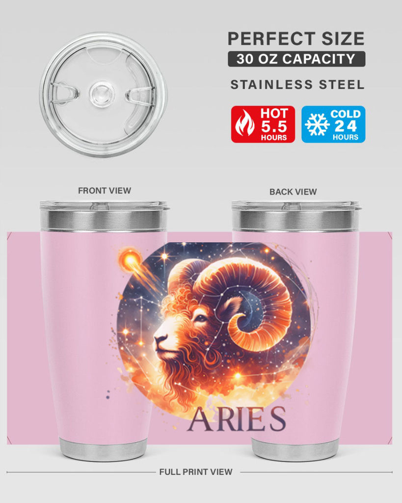 aries 130#- zodiac- Tumbler