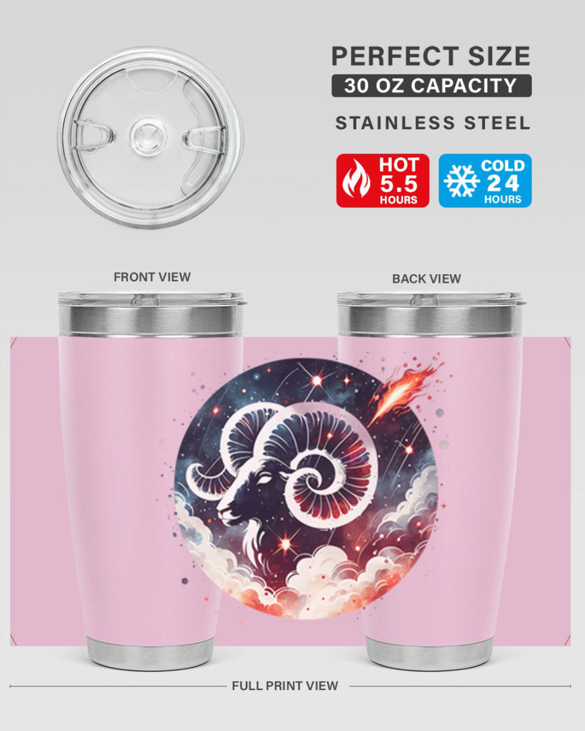 aries 140#- zodiac- Tumbler